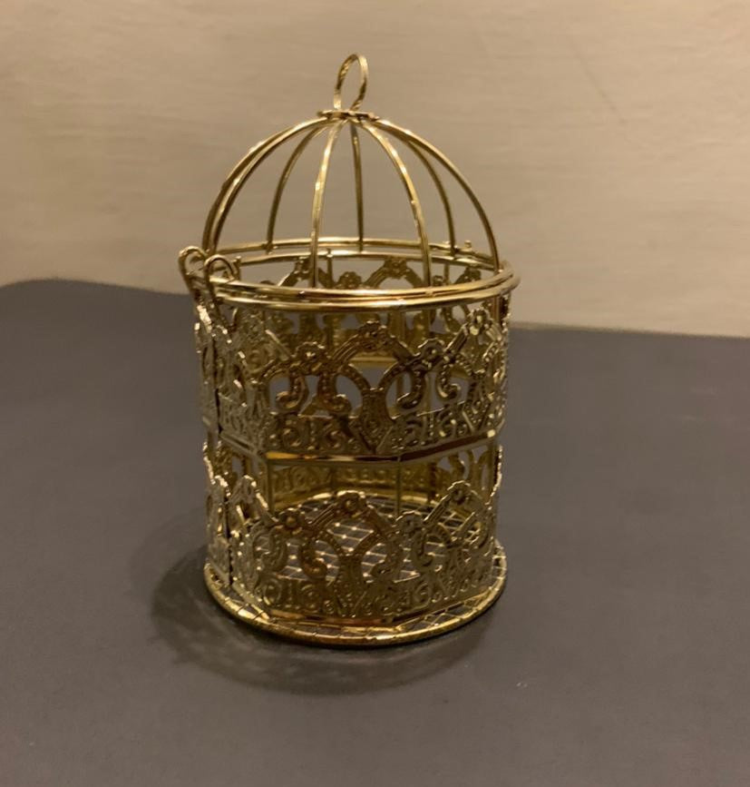 Golden Decoration Cage Set