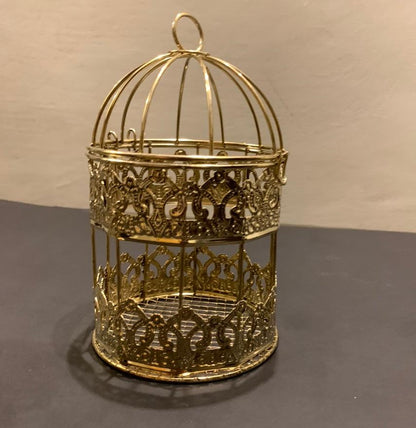 Golden Decoration Cage Set
