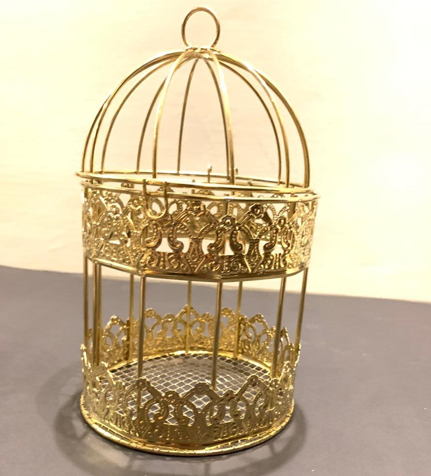 Golden Decoration Cage Set