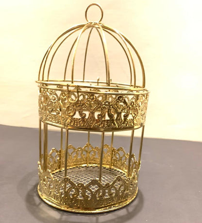 Golden Decoration Cage Set